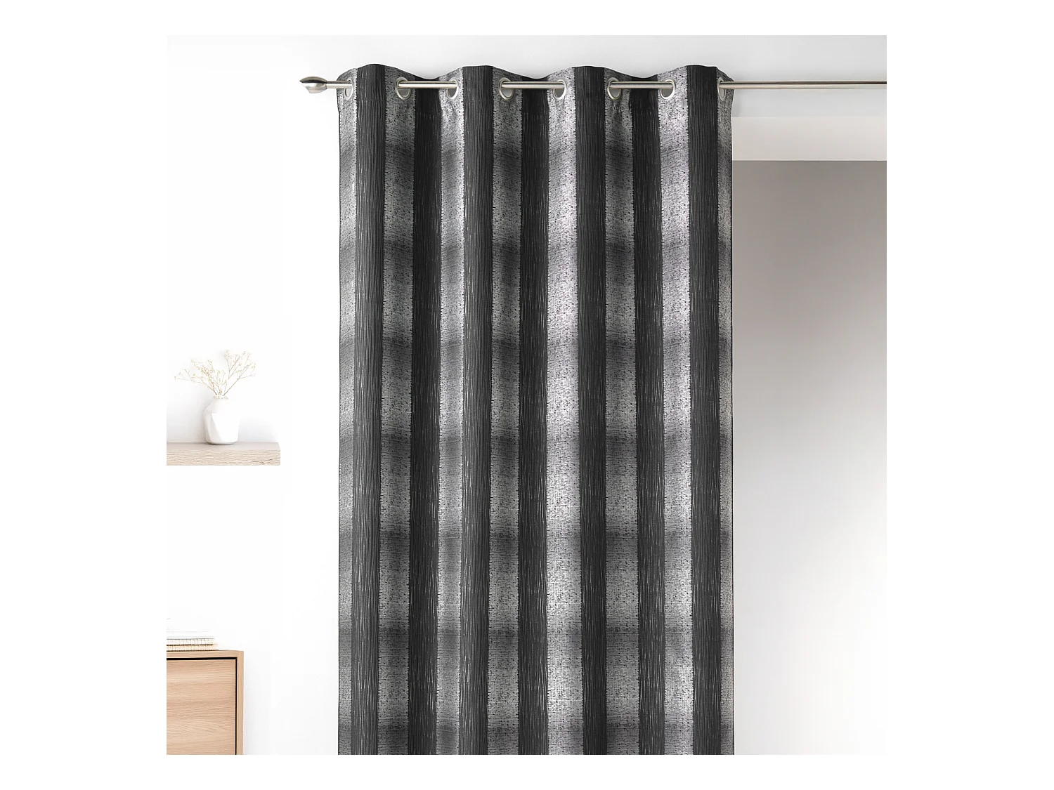 Rideau en Jacquard Effet Quadrillé