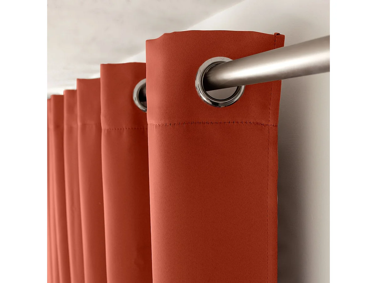 Rideau opaco con hilo negro y 8 ojales 140 x 240 cm