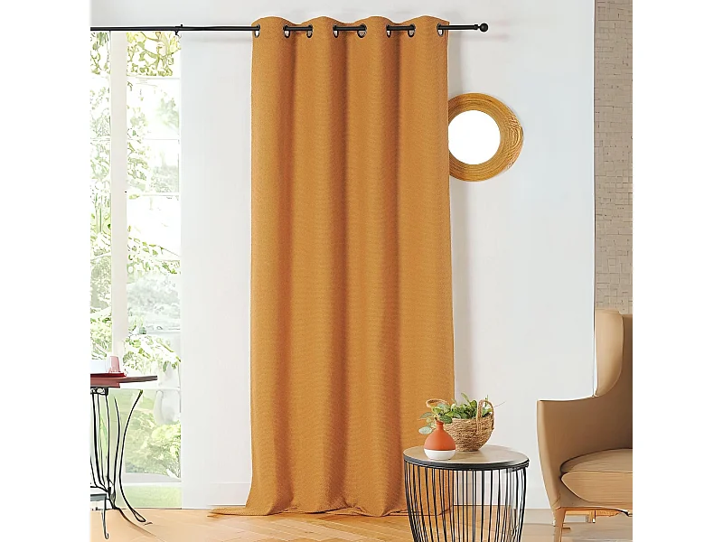 Cortina con aspecto texturizado en bucle