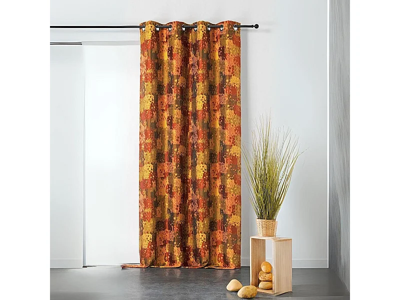 Cortina tamizante con impresiones mezcladas 135 x 240 cm