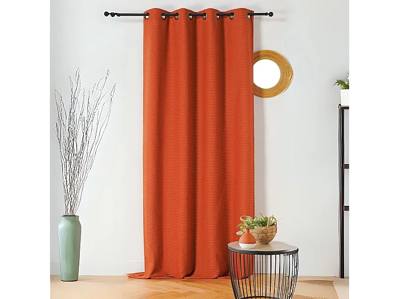 Vorhang mit texturiertem Bouclé-Look