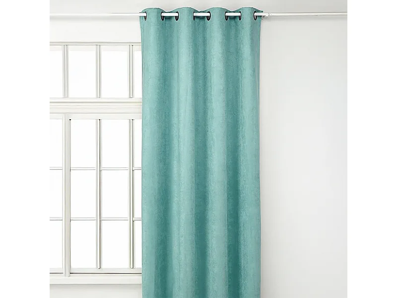 Cortina lisa aspecto "gamuza"