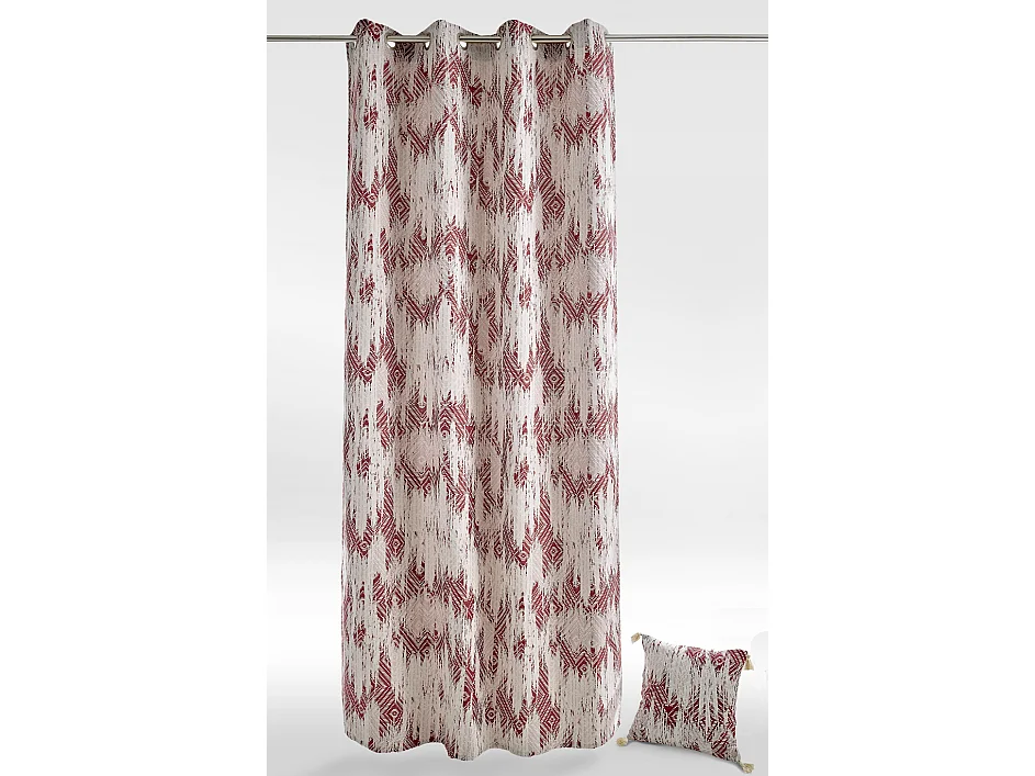 Rideau ethnique en jacquard