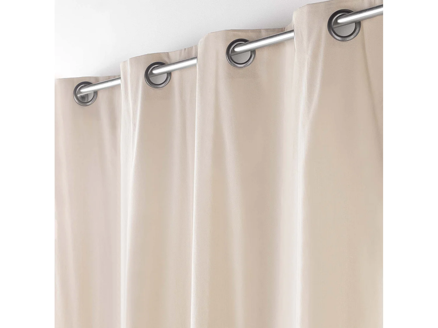 Visillo de decoración de poliéster/algodón reciclado 135 x 260 cm