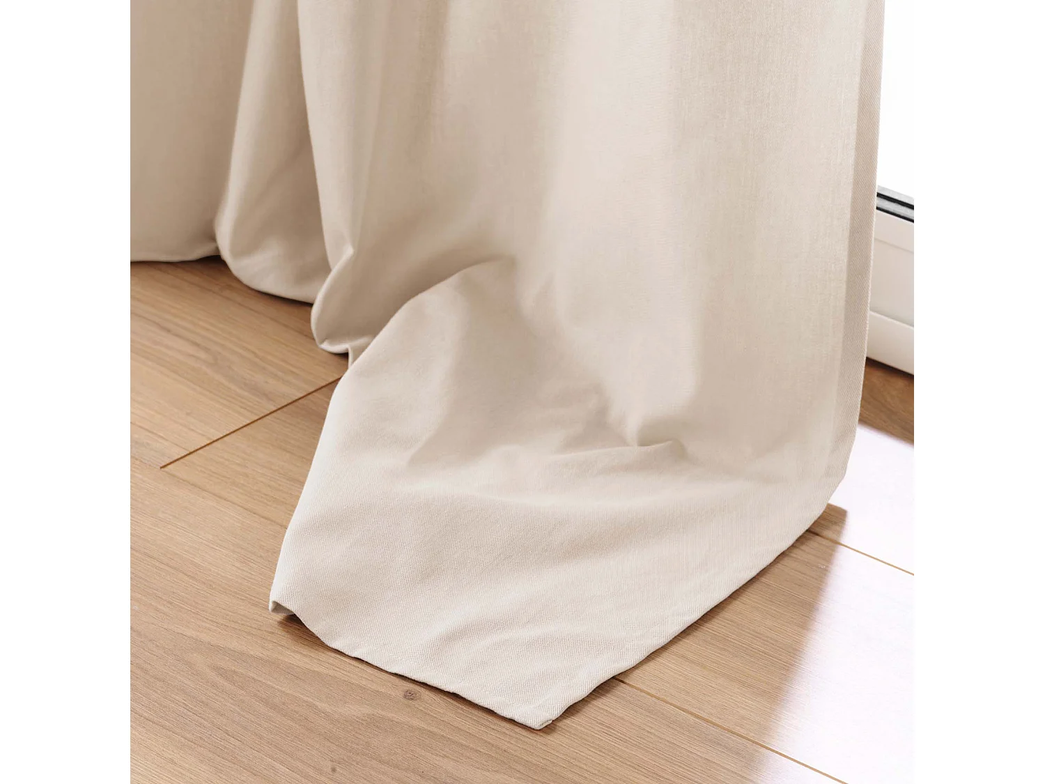 Visillo de decoración de poliéster/algodón reciclado 135 x 260 cm