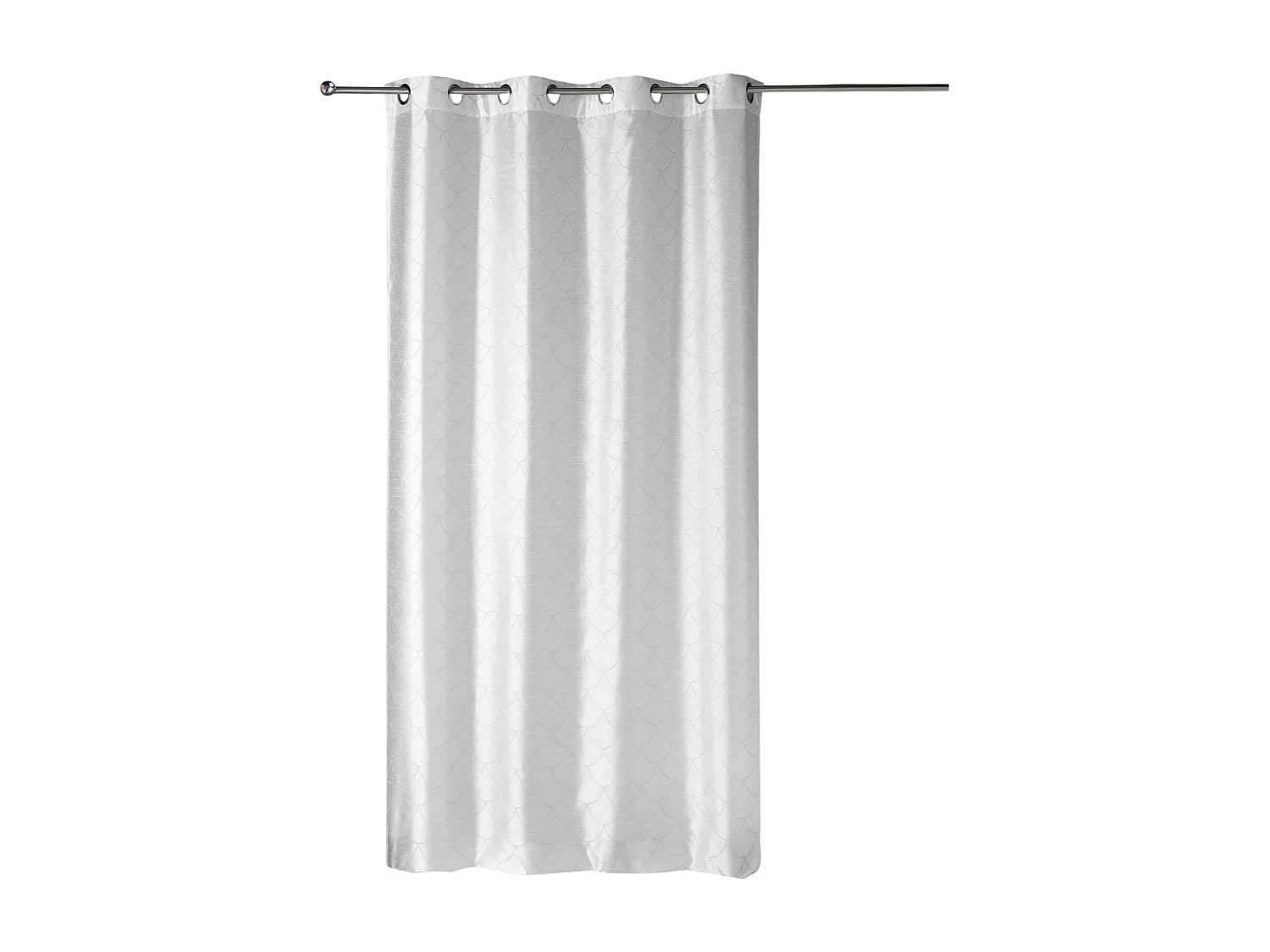 Cortina en shantung estampado escama 140 x 260 cm