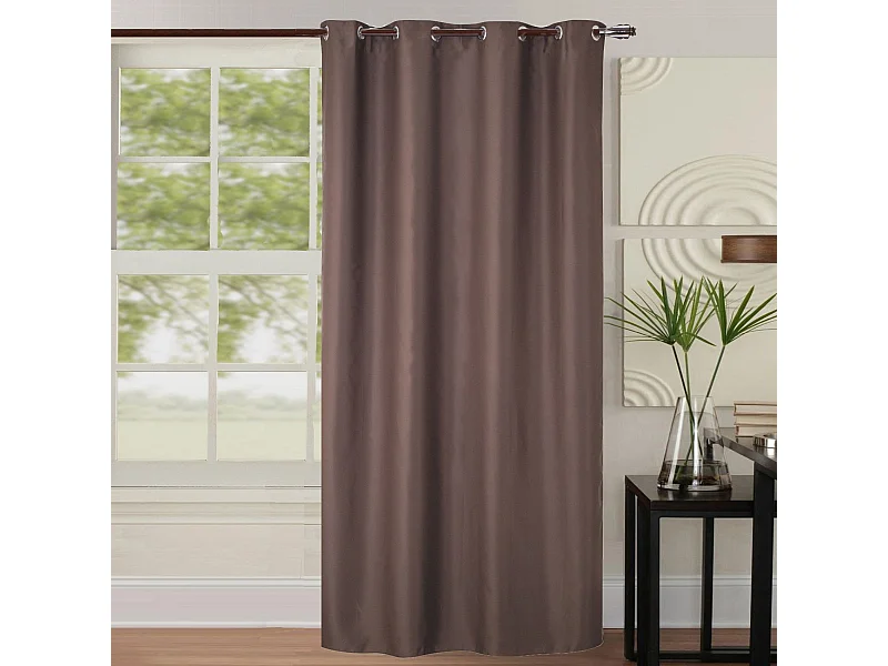 Rideau occultant uni coloré