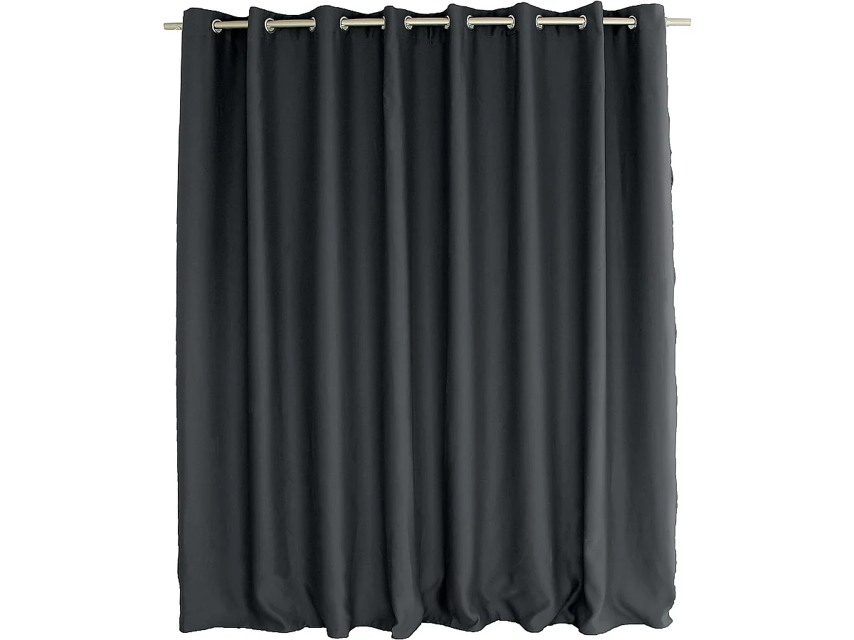 Rideau Occultant XL "Reglisse" 300x240cm Noir