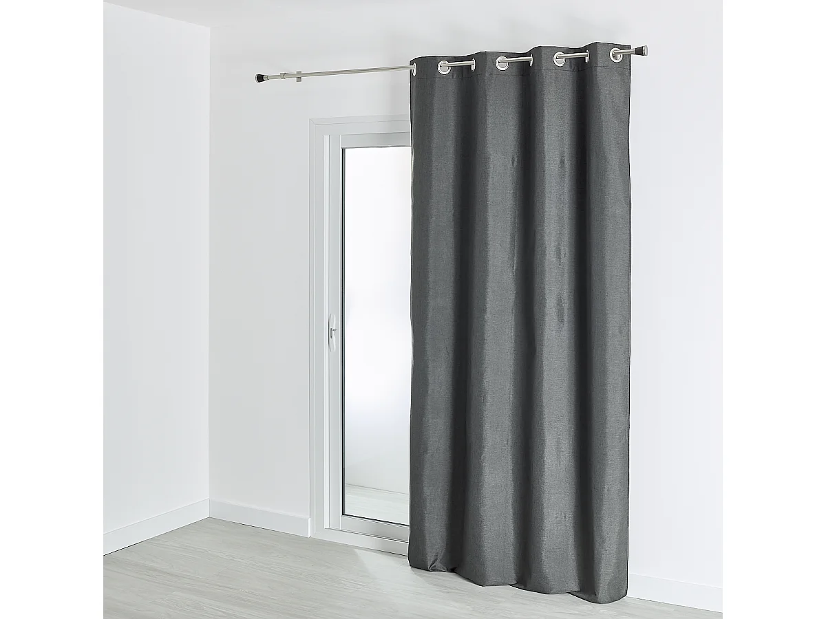 100% verdunkelnder Vorhang mit meliertem Effekt 140 x 260 cm
