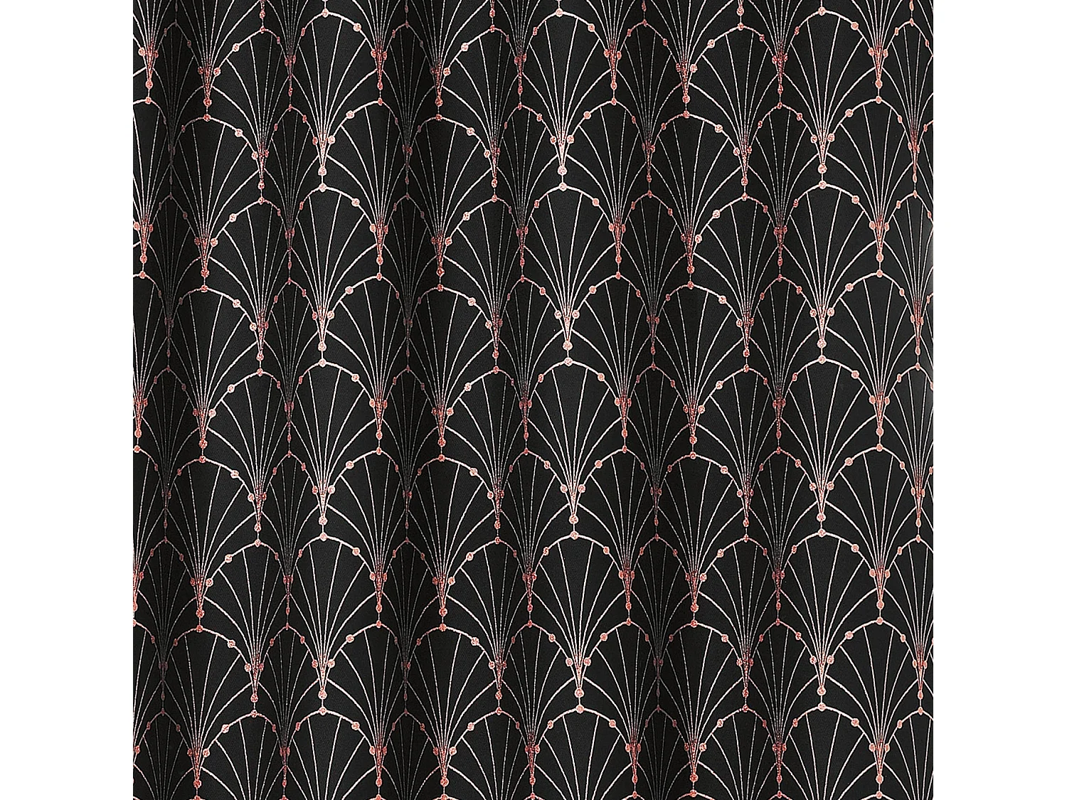 Vorhang mit metallischen Drucken