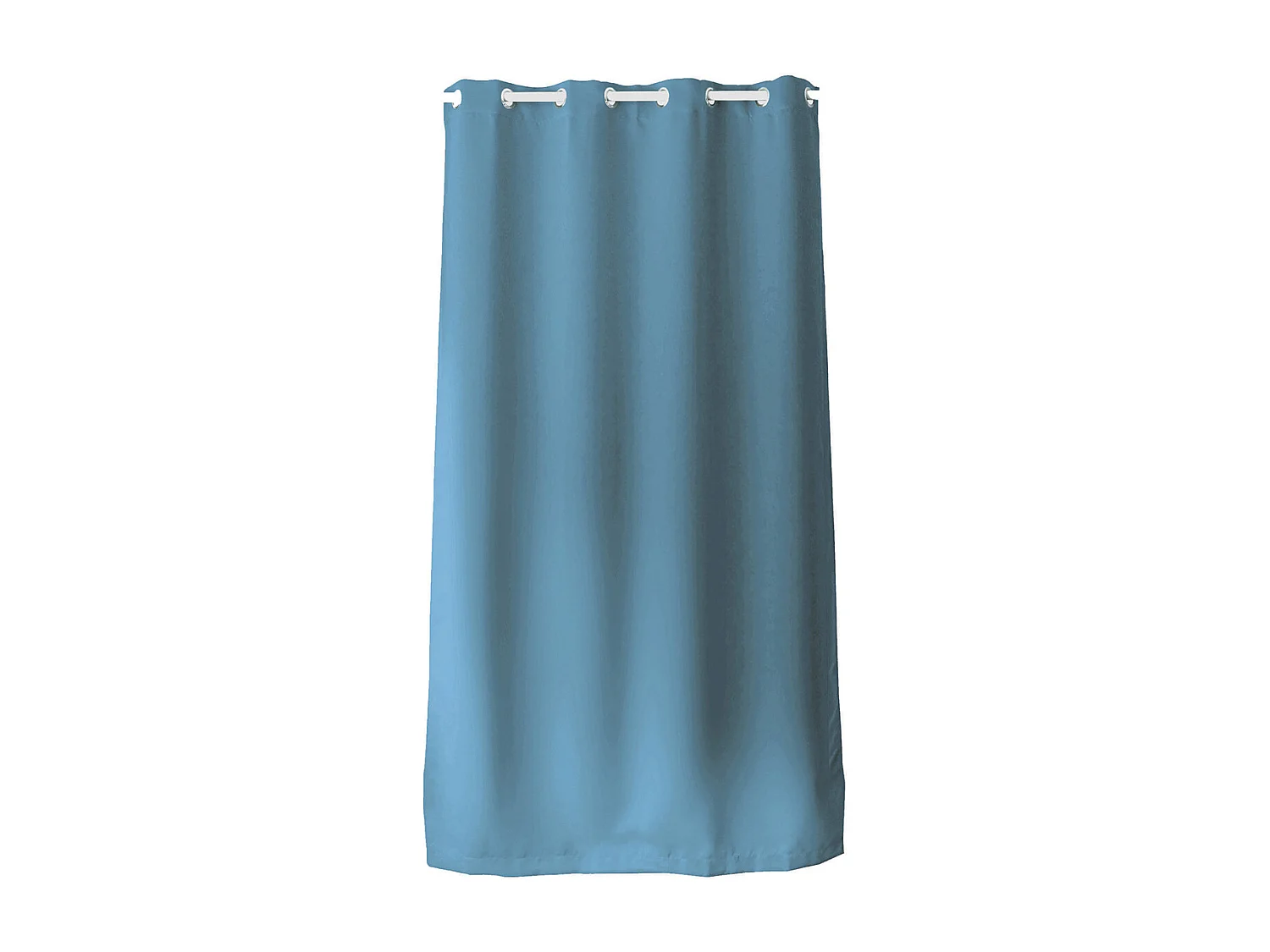 Rideau à Œillets Uni "Basic" 140x240cm Bleu Marine