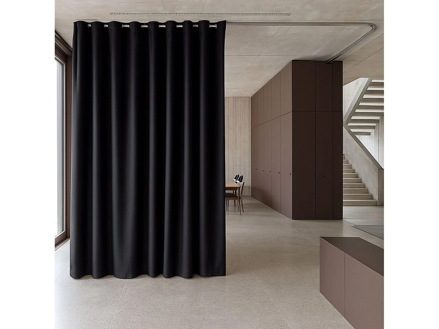 Cortina opaca ignífuga M1 140 x 260 cm