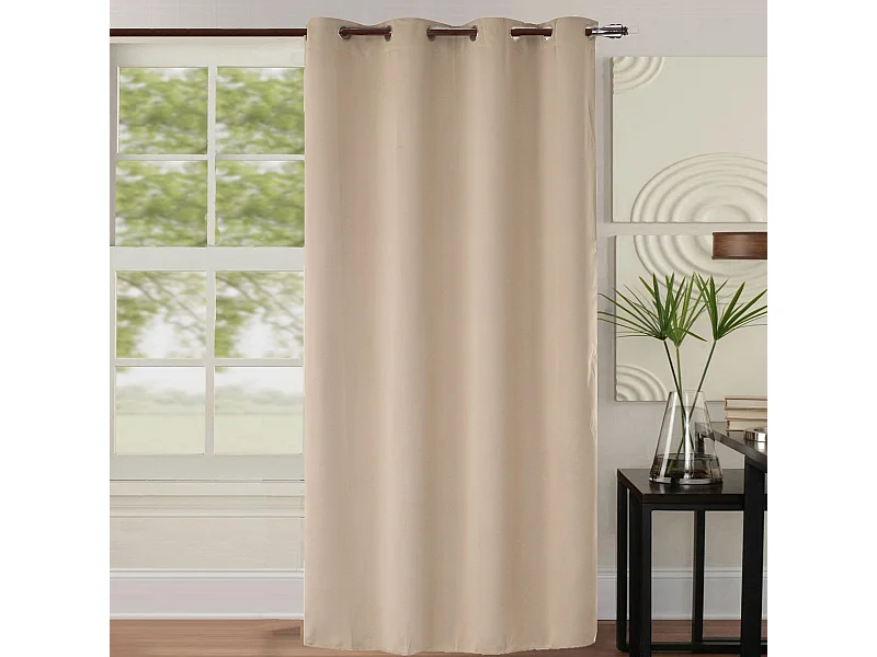 Rideau occultant uni coloré