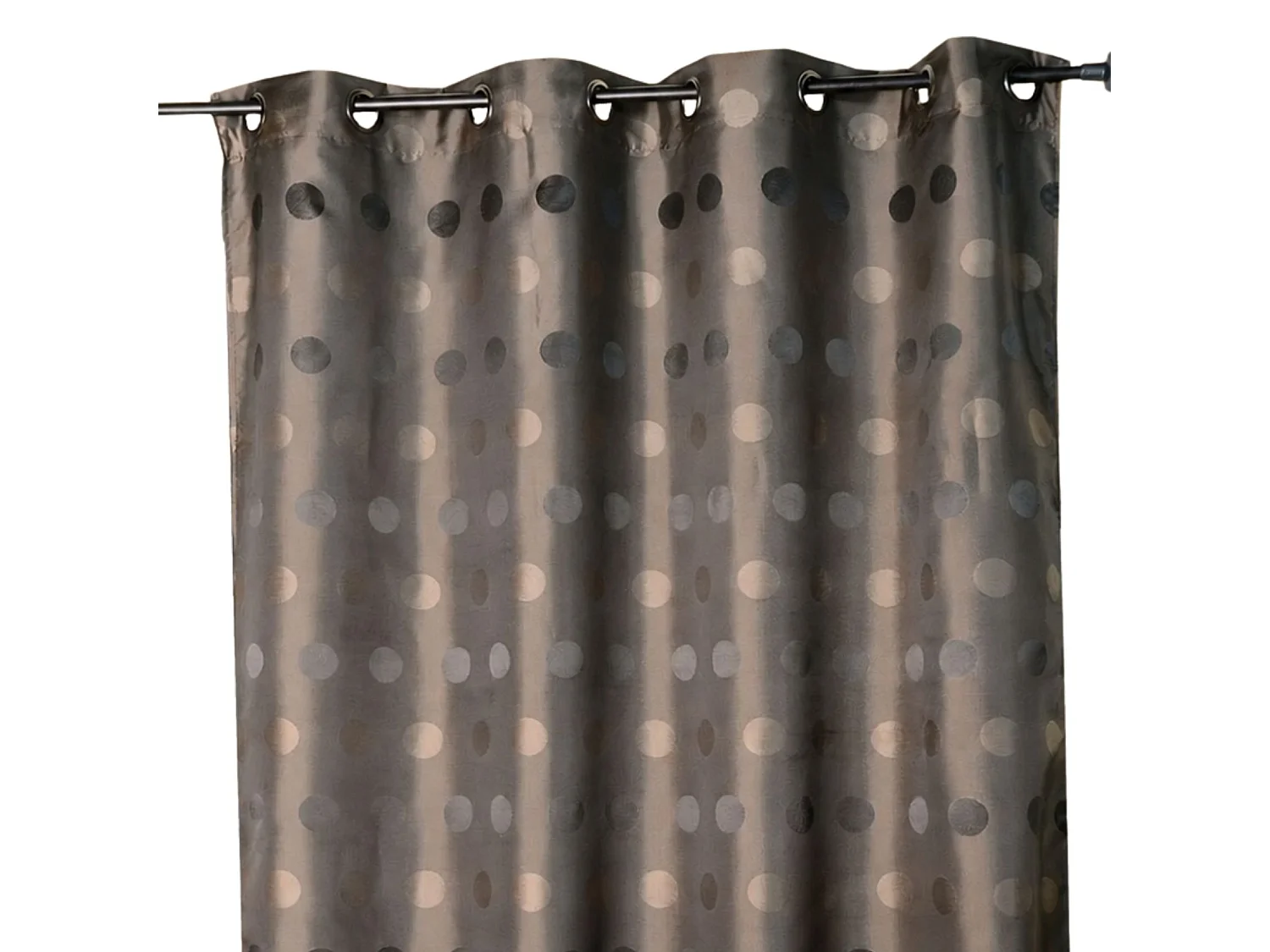 Jacquard-Vorhang mit Ton-in-Ton-Punkten 140 x 260 cm