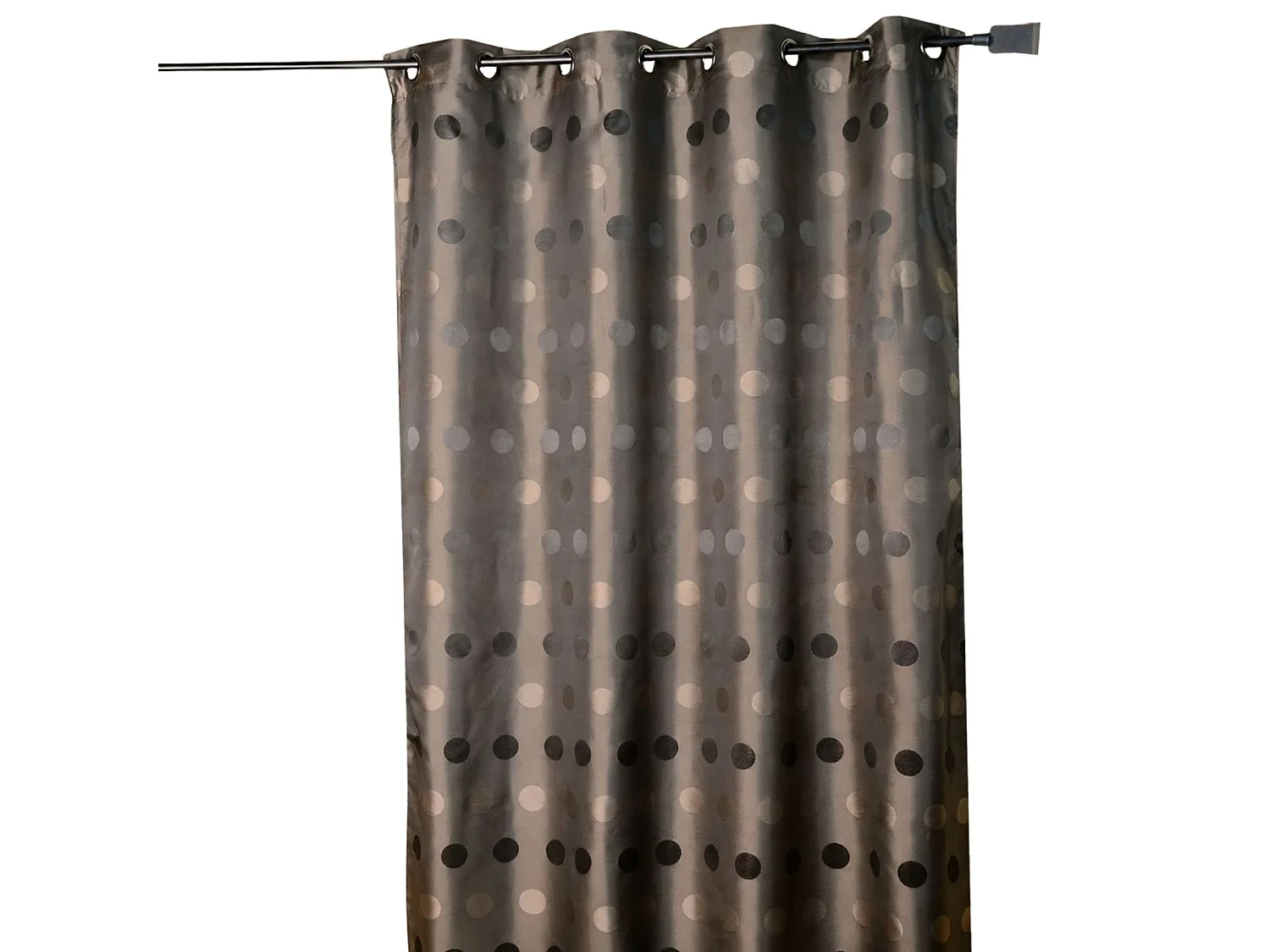 Jacquard-Vorhang mit Ton-in-Ton-Punkten 140 x 260 cm