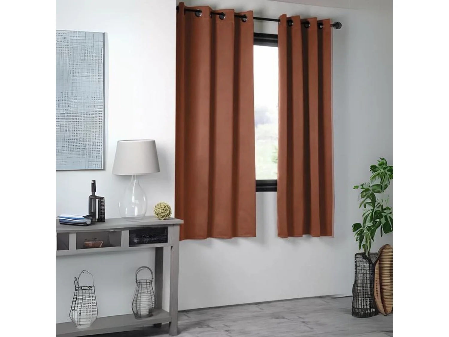 Rideau occultant uni 210gr/m2