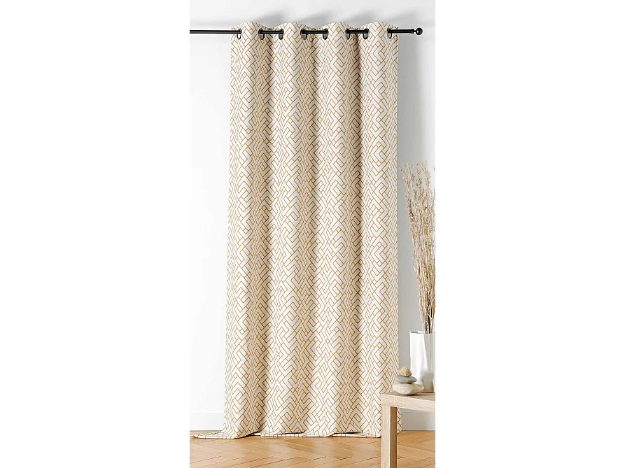 Cortina estampada, gruesa y aislante 140 x 240 cm
