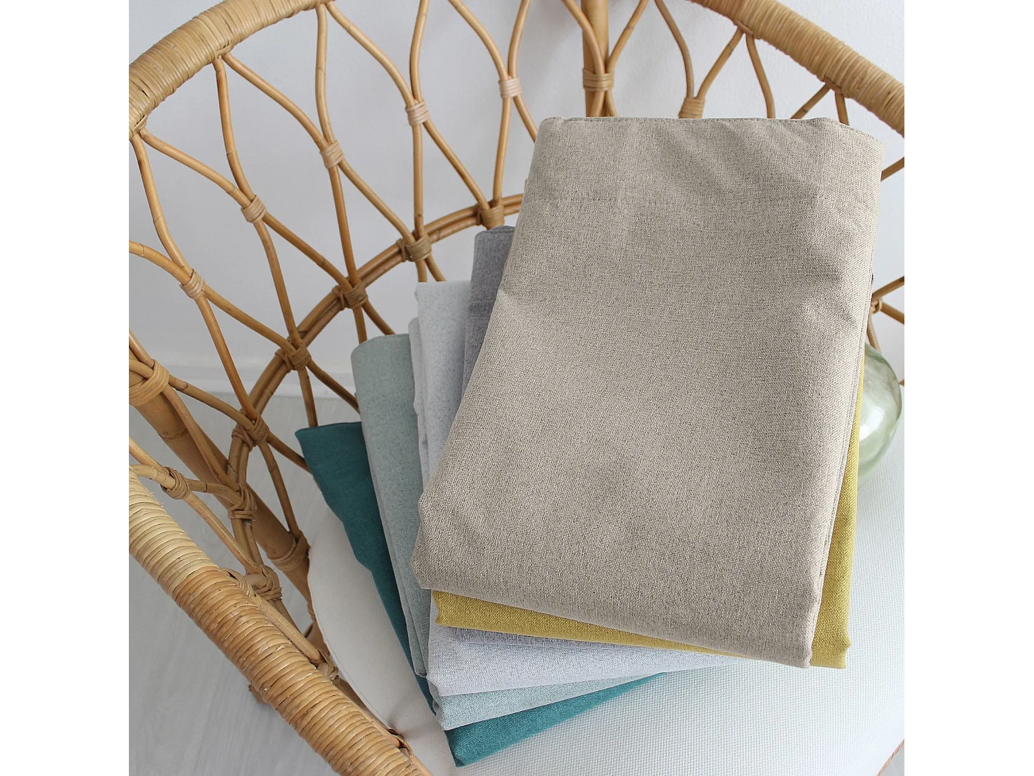 100% verduisterend gordijn, 140x240cm, Beige, Verborgen poten, Eclipse Collection