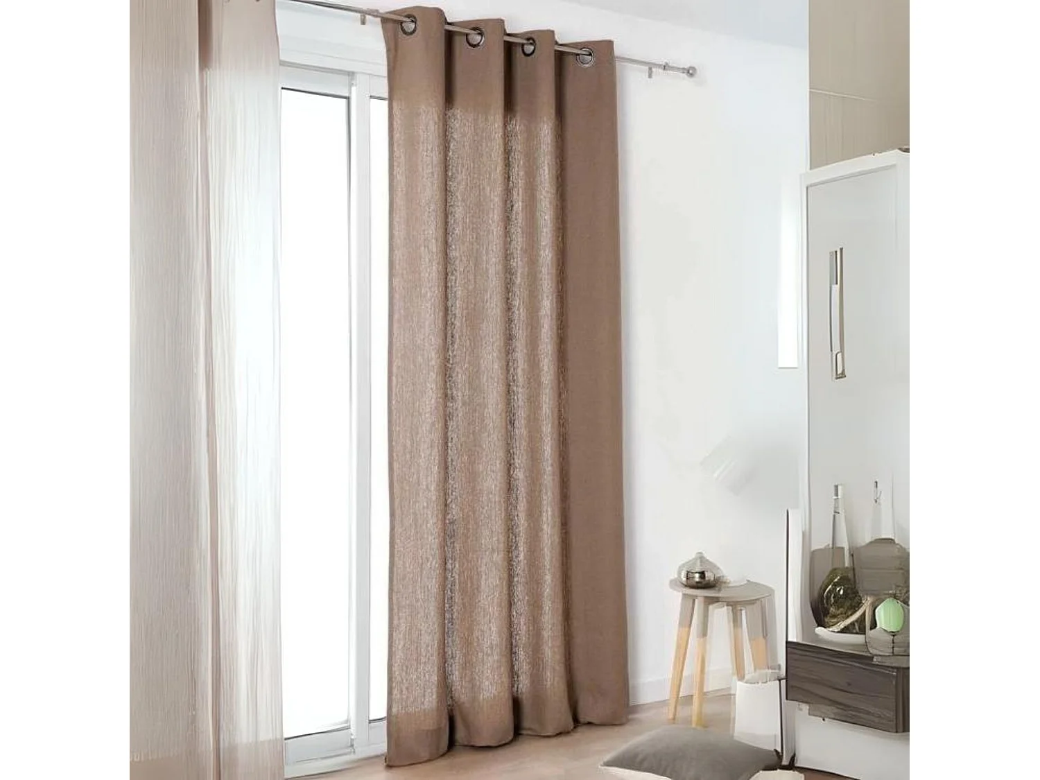 Cortina "auténtica" 100% lino