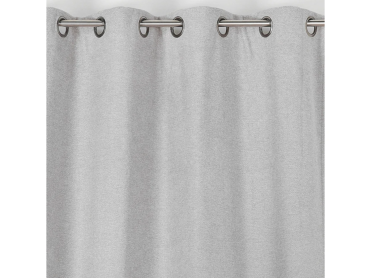 Verdunkelungsvorhang mit meliertem Wolloptik 140 x 250 cm