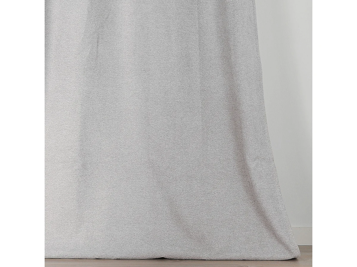 Verdunkelungsvorhang mit meliertem Wolloptik 140 x 250 cm