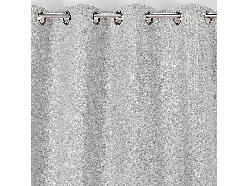 Verdunkelungsvorhang mit meliertem Wolloptik 140 x 250 cm