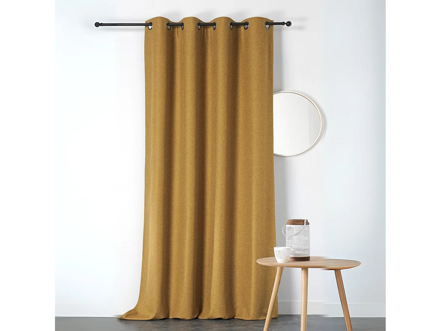 Cortina opaca e aislante Boreal 140x260 cm - Poliéster - Lavable en lavadora - Lista para colgar