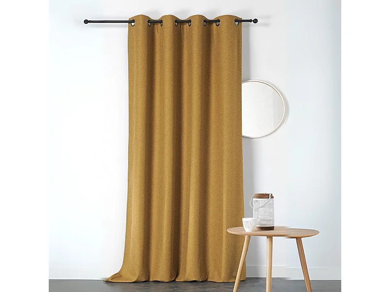 Cortina opaca e aislante Boreal 140x260 cm - Poliéster - Lavable en lavadora - Lista para colgar