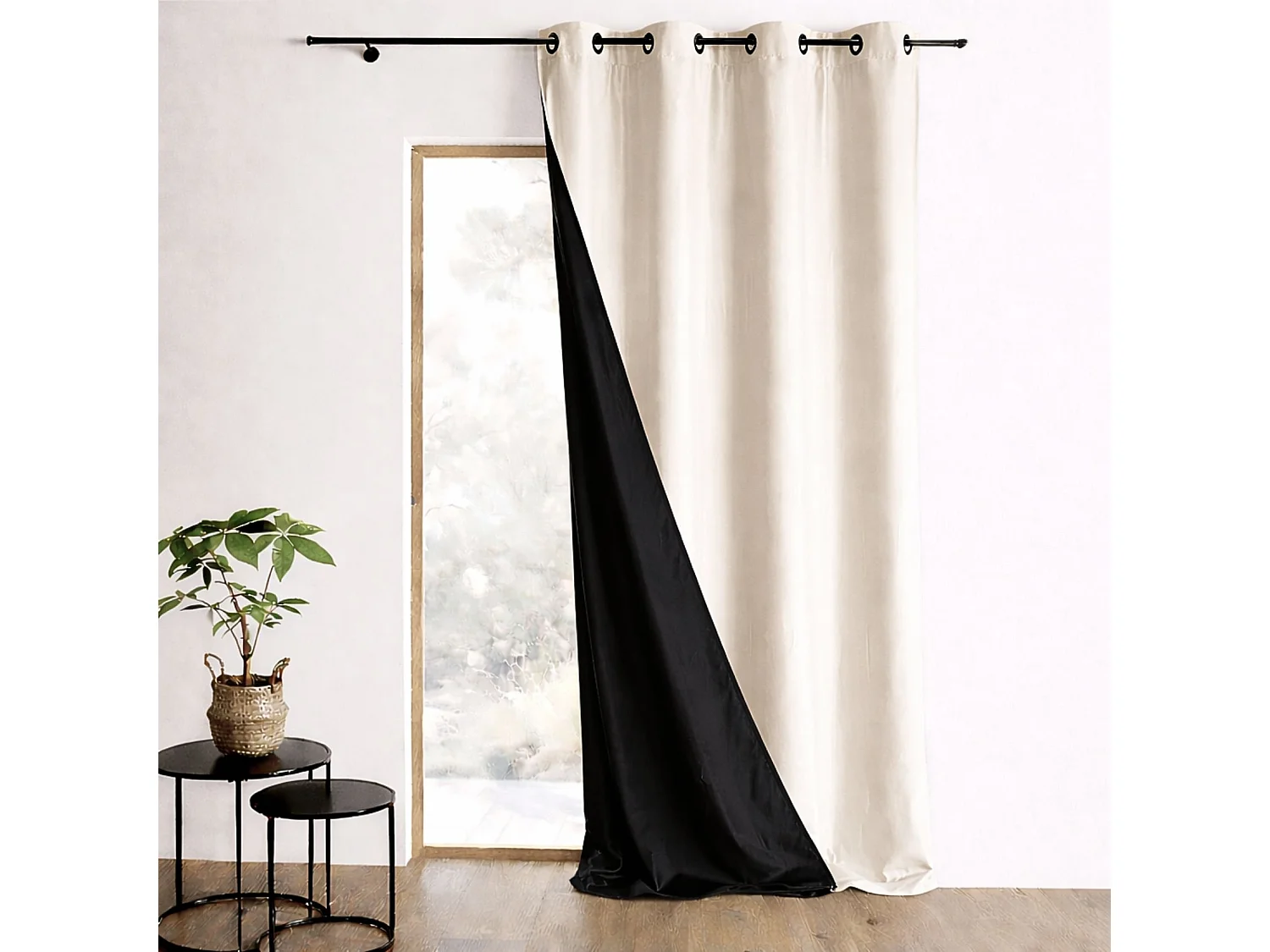 Wendevorhang aus Taft 140 x 260 cm