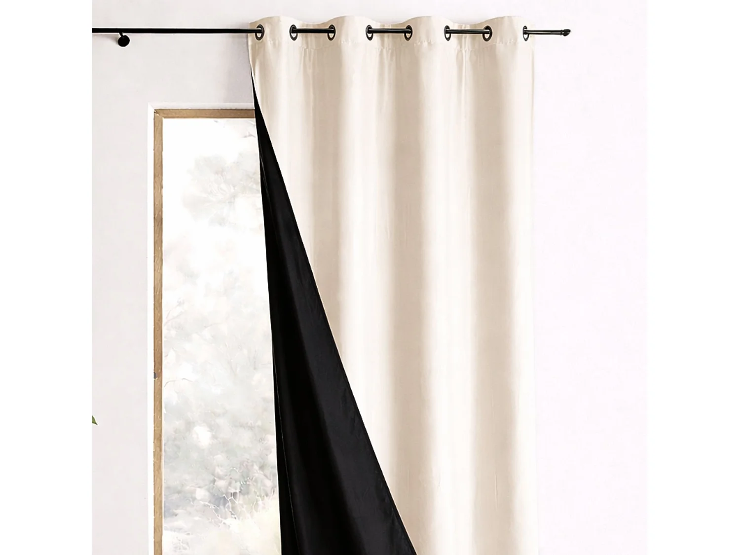 Wendevorhang aus Taft 140 x 260 cm