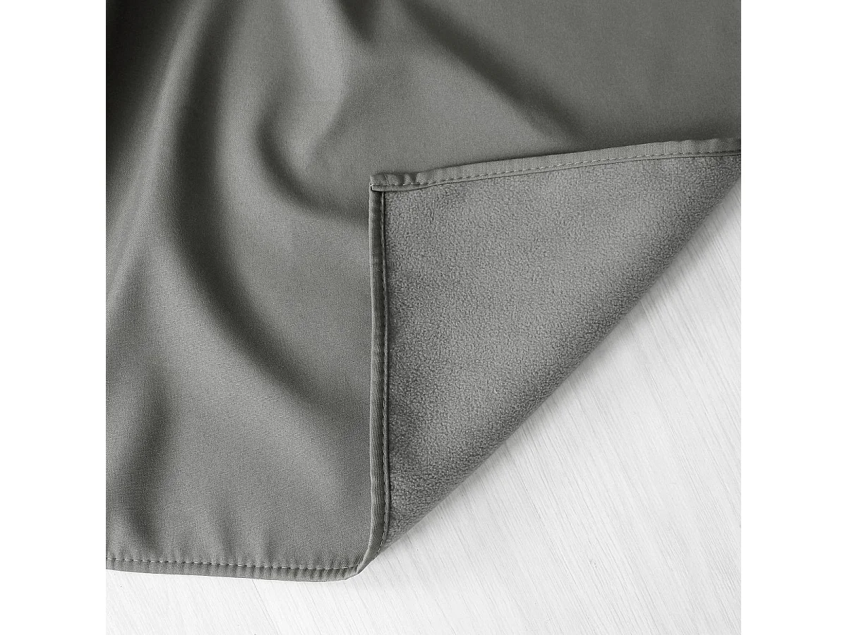 Rideau Thermique Occultant "Glacier" 135x180cm Gris Clair