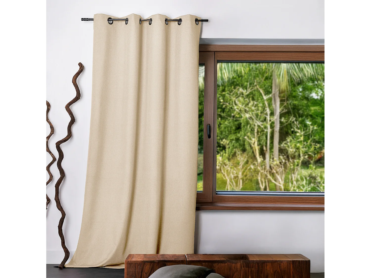 Cortina lisa Oxford 100% opaca 140 x 240 cm