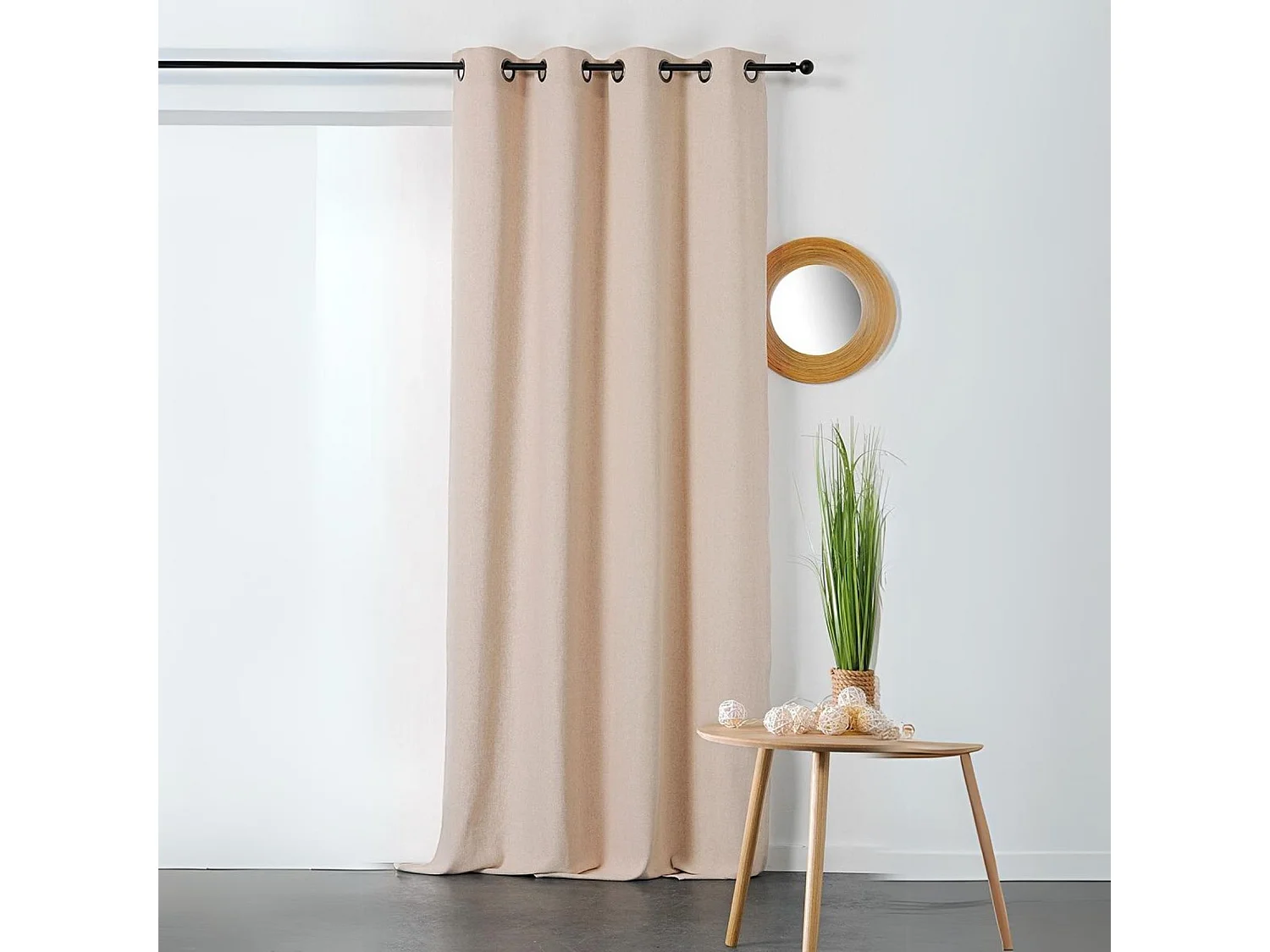 Cortina de algodón y cáñamo