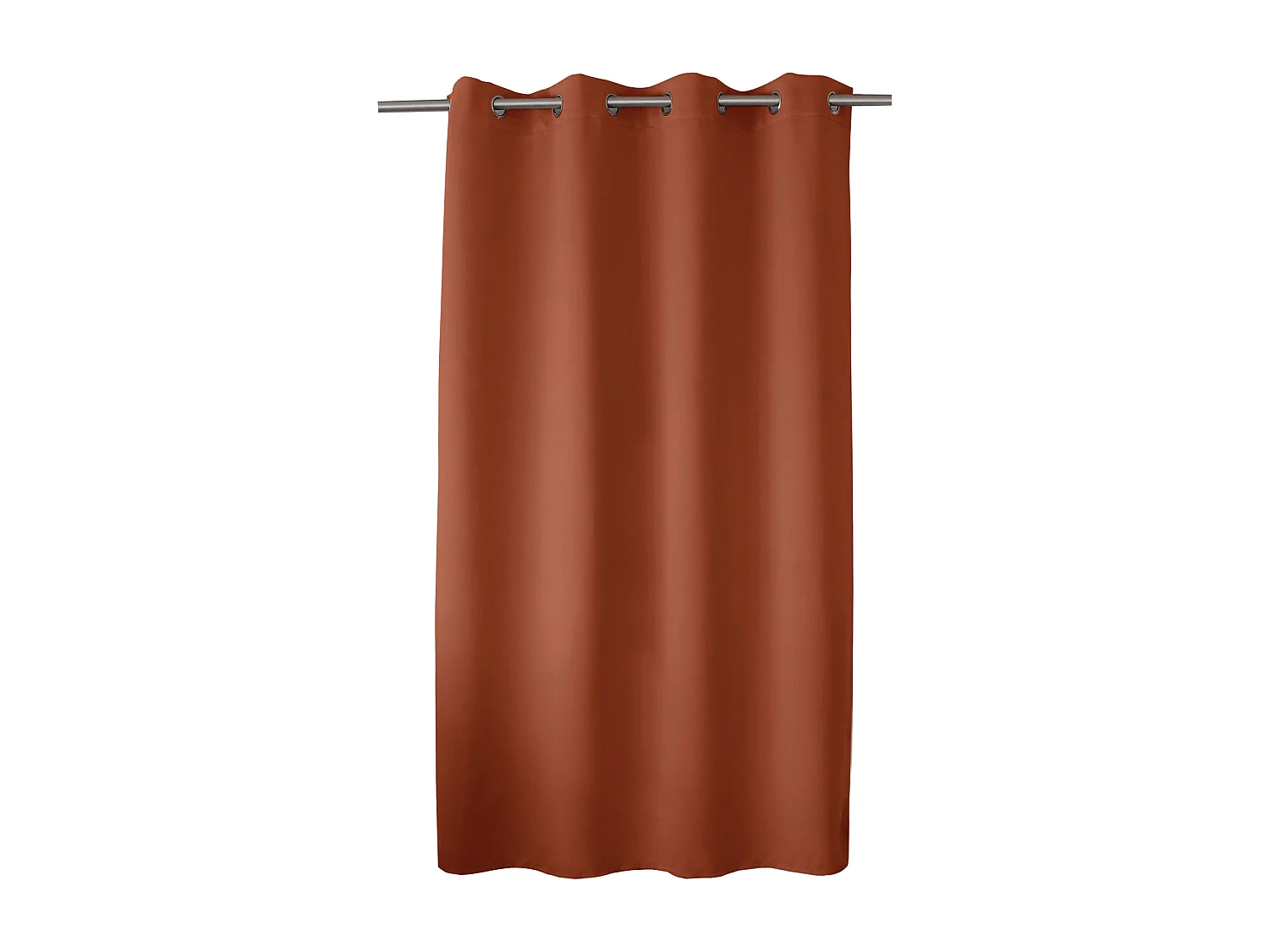 Rideau Thermique Occultant "Glacier" 135x180cm Terracotta