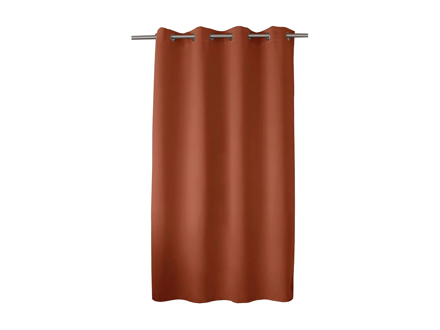 Rideau Thermique Occultant "Glacier" 135x180cm Terracotta