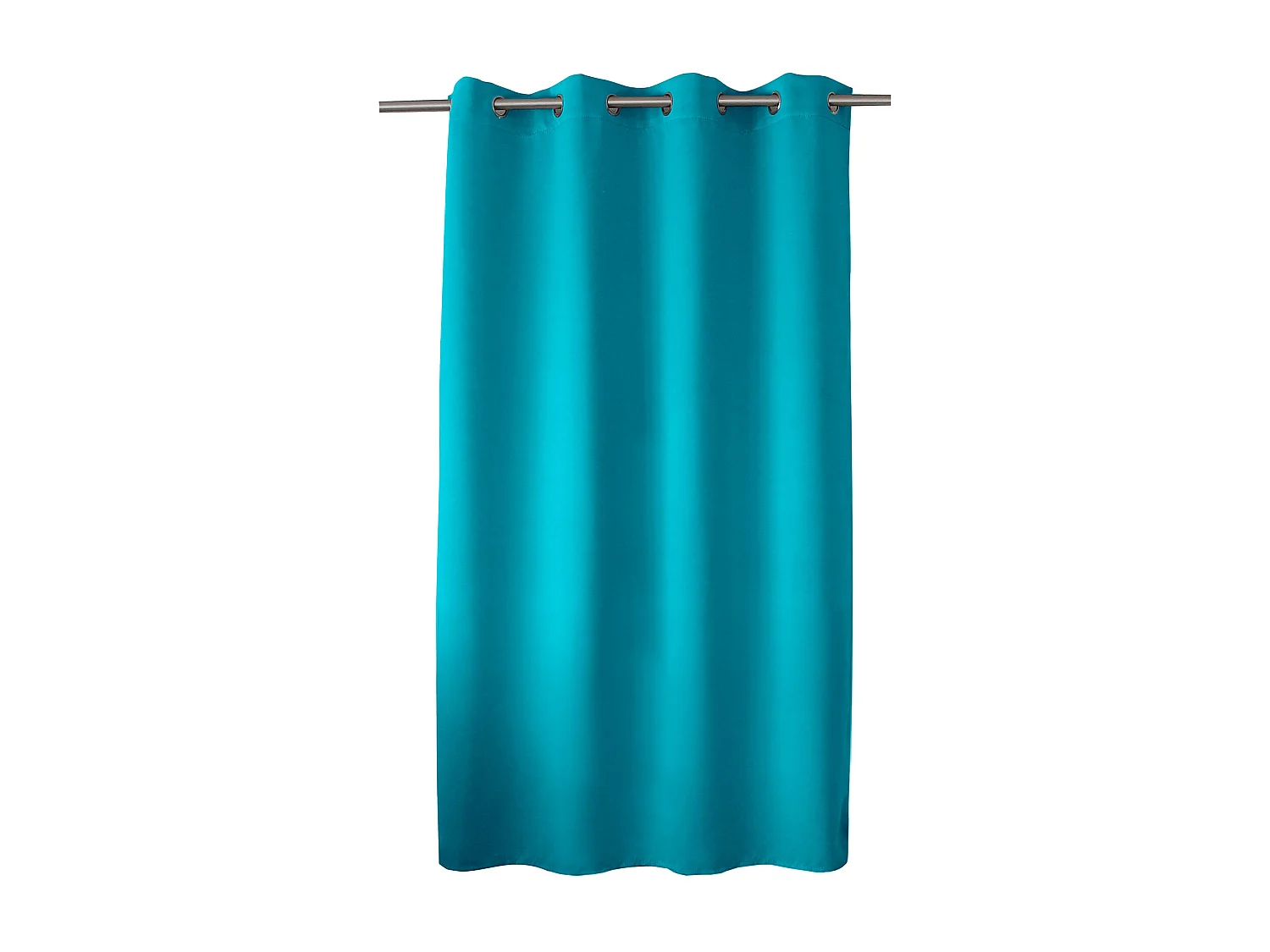 Rideau Occultant à Œillets "Reglisse" 140x180cm Turquoise