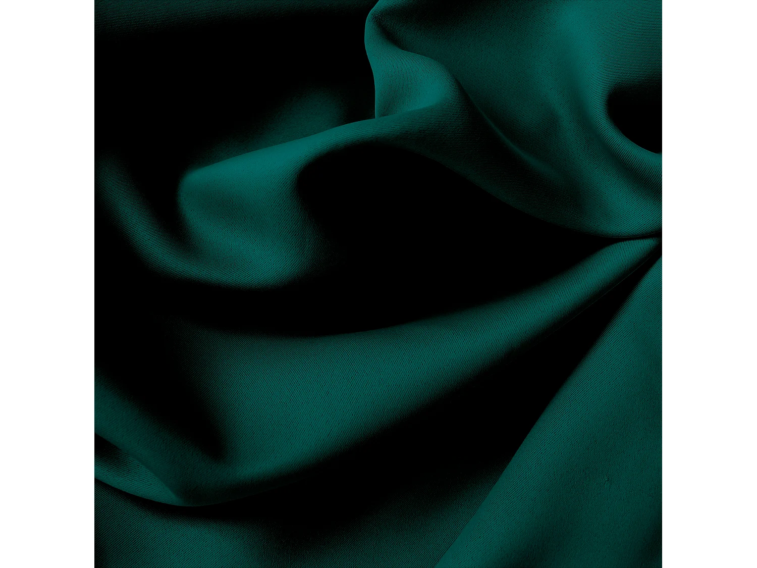 Rideau Occultant à Œillets "Reglisse" 140x180cm Vert Foncé