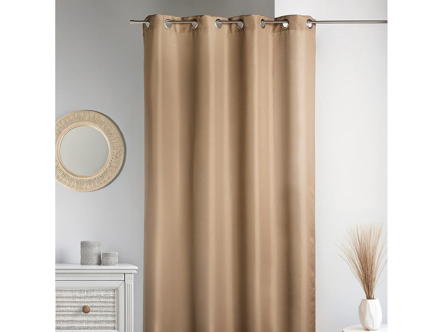 Rideau d'Ameublement en Bachette unie