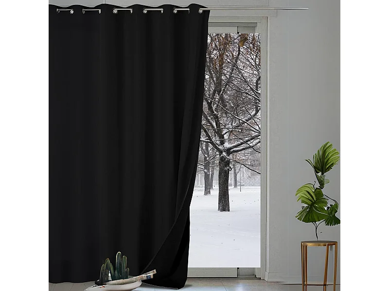 Rideau anti-froid doublé polaire