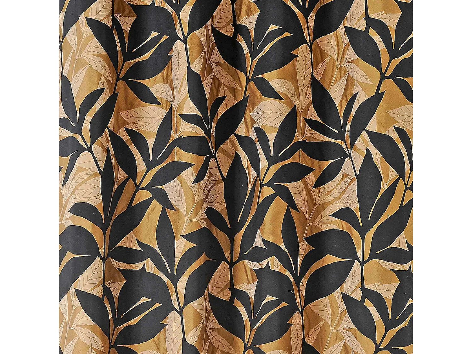 Möbelvorhang mit exotischen Blättern