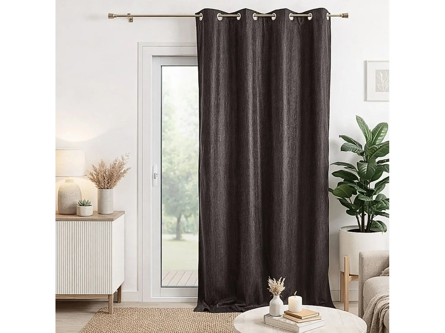 Fertigvorhang einfarbig