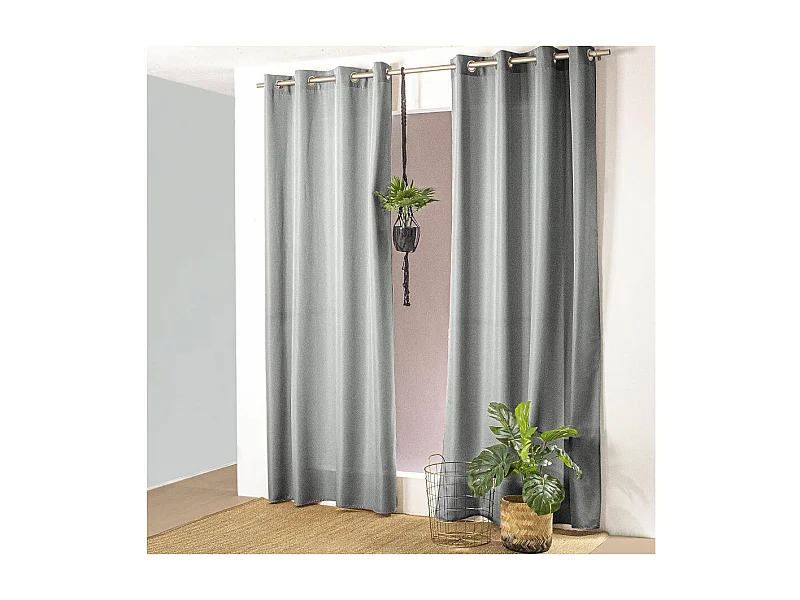 Cortina colorida de algodón puro 8 ollaos