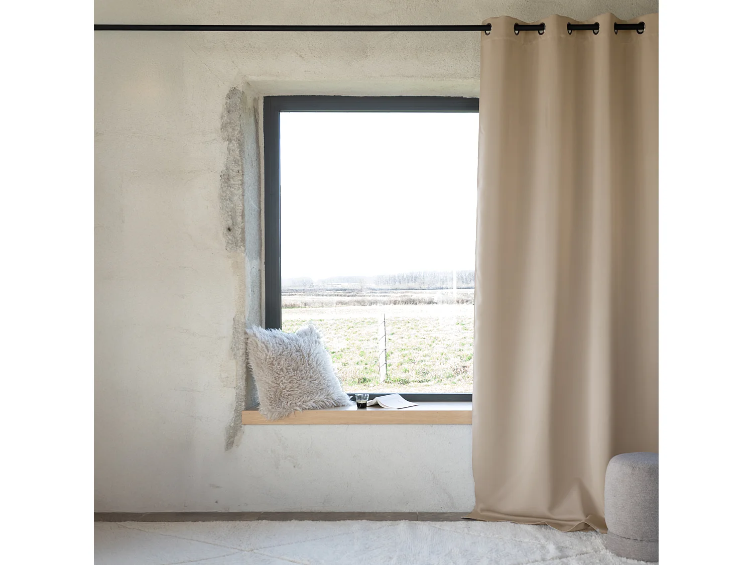 Rideau occultant uni M1 non feu