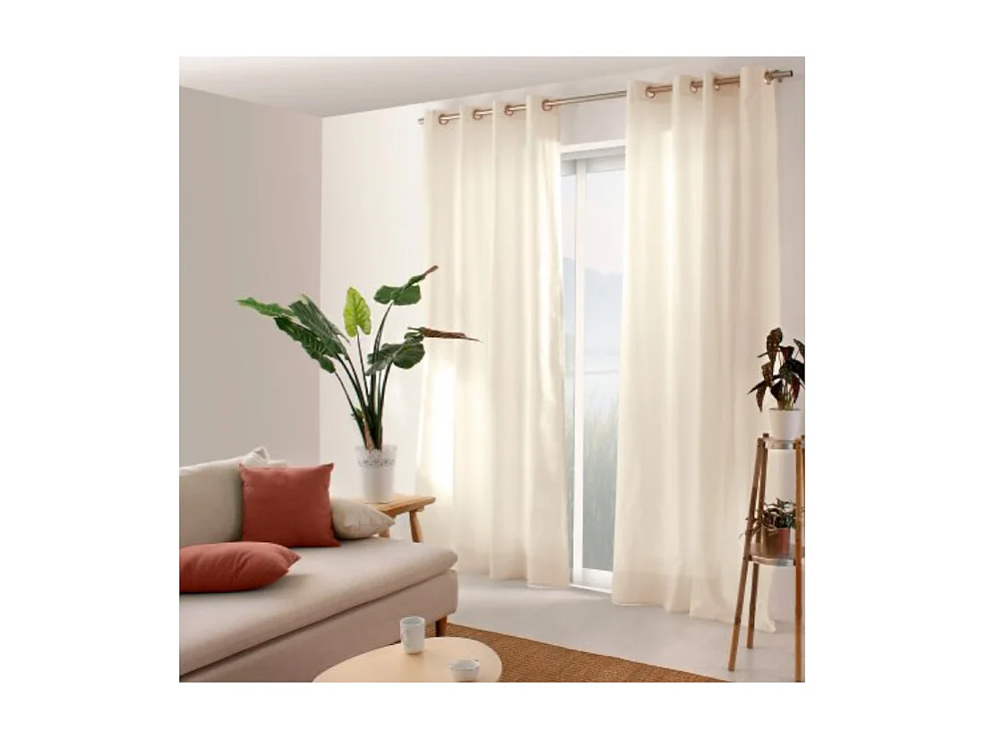 Cortina colorida de algodón puro 8 ollaos