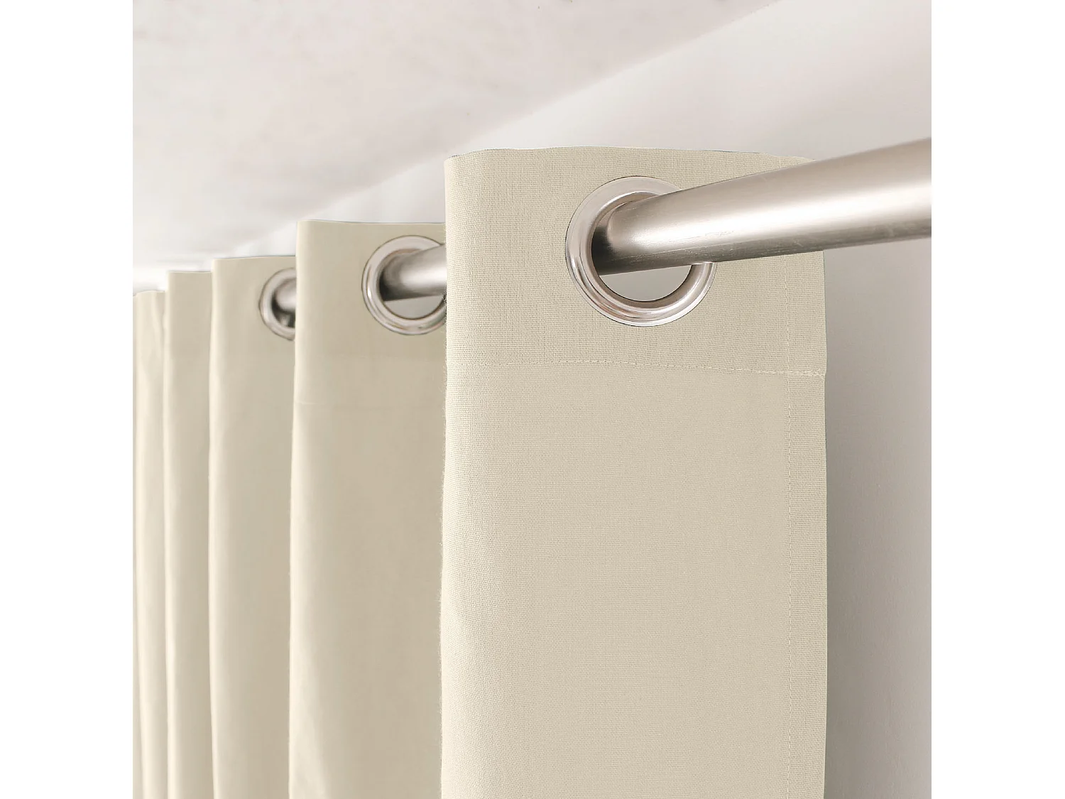 Cortina colorida de algodón puro 8 ollaos