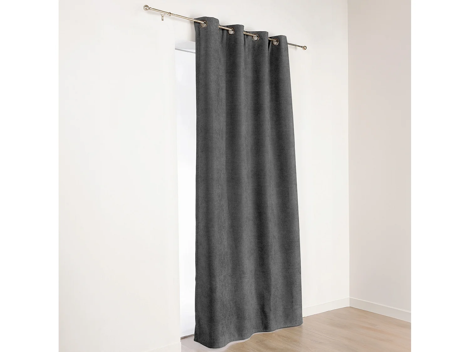 Cortina con Ojetes Aislante y Repelente al Agua Efecto Terciopelo