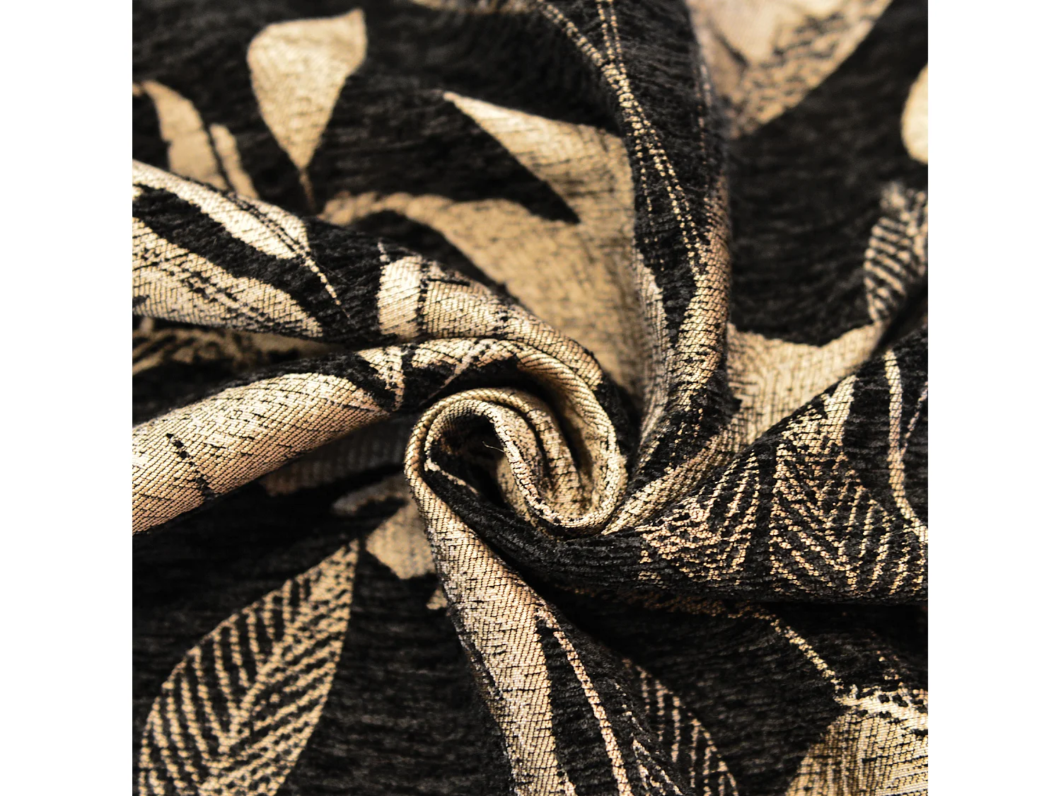 Cortina Jacquard con Motivo de Jungla 140 x 260 cm