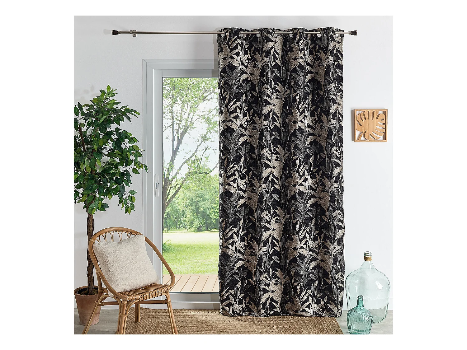 Rideau Jacquard Motif Jungle