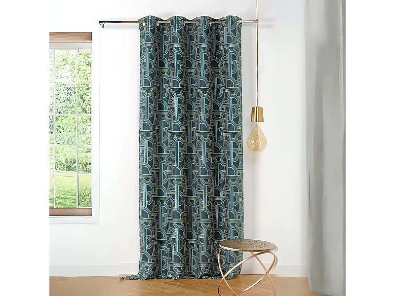 Rideau d'ameublement au style de l'Orient Express