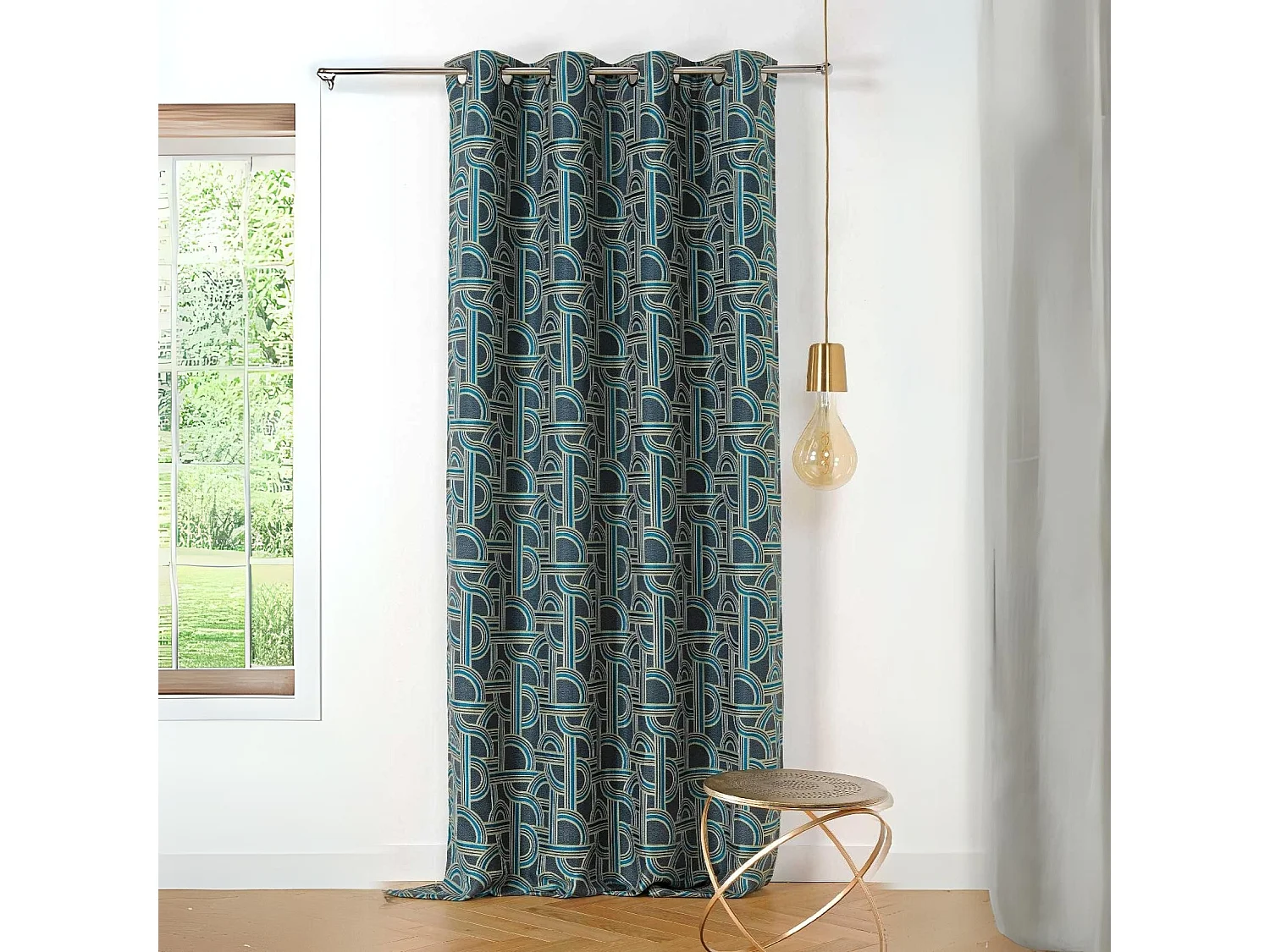 Rideau d'ameublement au style de l'Orient Express